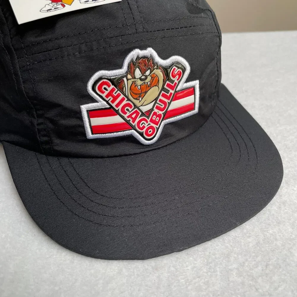 Chicago Bulls Hat Cap Boys Strapback Five Panel Taz Vintage Deadstock Youth Kids